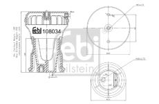 Mech, pneumaticke odpruzeni FEBI BILSTEIN 108034