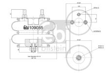 Mech, pneumaticke odpruzeni FEBI BILSTEIN 109085