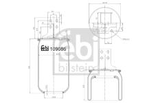 Mech, pneumatické odpružení FEBI BILSTEIN 109086