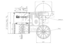 Mech, pneumatické odpružení FEBI BILSTEIN 109087