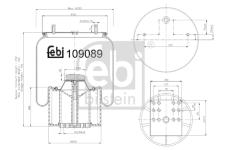 Mech, pneumatické odpružení FEBI BILSTEIN 109089