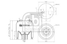 Mech, pneumaticke odpruzeni FEBI BILSTEIN 109190