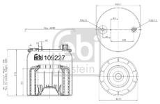 Mech, pneumatické odpružení FEBI BILSTEIN 109227