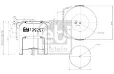 Mech, pneumatické odpružení FEBI BILSTEIN 109297