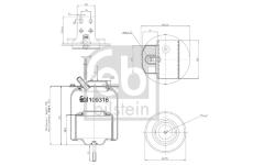 Mech, pneumatické odpružení FEBI BILSTEIN 109316