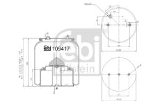 Mech, pneumaticke odpruzeni FEBI BILSTEIN 109417