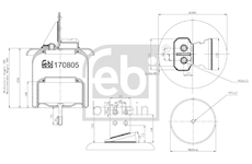 Mech, pneumaticke odpruzeni FEBI BILSTEIN 170805