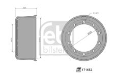 Brzdový buben FEBI BILSTEIN 171652