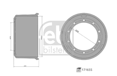 Brzdový buben FEBI BILSTEIN 171655