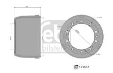 Brzdový buben FEBI BILSTEIN 171657