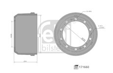 Brzdový buben FEBI BILSTEIN 171660