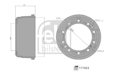 Brzdový buben FEBI BILSTEIN 171663