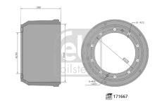 Brzdový buben FEBI BILSTEIN 171667