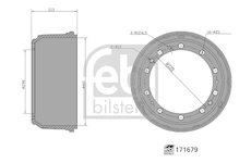 Brzdový buben FEBI BILSTEIN 171679