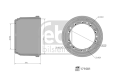 Brzdový buben FEBI BILSTEIN 171681