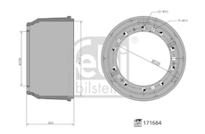 Brzdový buben FEBI BILSTEIN 171684