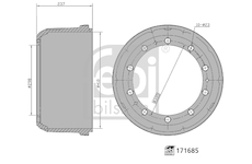 Brzdový buben FEBI BILSTEIN 171685