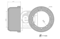 Brzdový buben FEBI BILSTEIN 171686