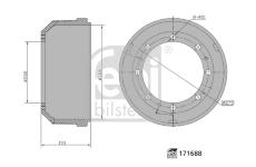 Brzdový buben FEBI BILSTEIN 171688