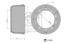 Brzdový buben FEBI BILSTEIN 171691