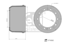 Brzdový buben FEBI BILSTEIN 171692