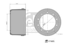 Brzdový buben FEBI BILSTEIN 171695