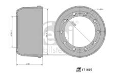 Brzdový buben FEBI BILSTEIN 171697