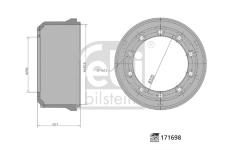 Brzdový buben FEBI BILSTEIN 171698