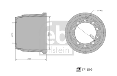 Brzdový buben FEBI BILSTEIN 171699