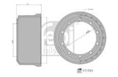 Brzdový buben FEBI BILSTEIN 171701