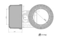 Brzdový buben FEBI BILSTEIN 171702