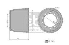 Brzdový buben FEBI BILSTEIN 171703