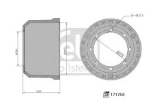 Brzdový buben FEBI BILSTEIN 171704