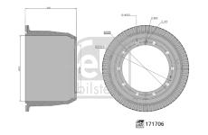 Brzdový buben FEBI BILSTEIN 171706