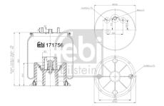 Mech, pneumaticke odpruzeni FEBI BILSTEIN 171756