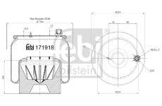 Mech, pneumatické odpružení FEBI BILSTEIN 171918