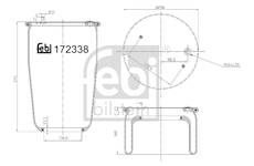 Mech, pneumaticke odpruzeni FEBI BILSTEIN 172338