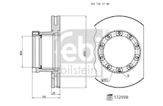 Brzdový kotouč FEBI BILSTEIN 172998