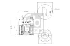 Mech, pneumaticke odpruzeni FEBI BILSTEIN 174067