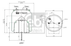 Mech, pneumaticke odpruzeni FEBI BILSTEIN 174223