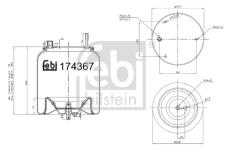 Mech pneumatického prużenia FEBI BILSTEIN 174367