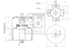 Mech, pneumaticke odpruzeni FEBI BILSTEIN 174466