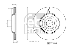 Brzdový kotouč FEBI BILSTEIN 175186