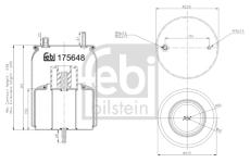 Mech, pneumatické odpružení FEBI BILSTEIN 175648