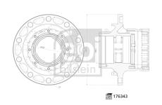 Náboj kolesa FEBI BILSTEIN 176343