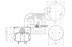 Mech, pneumaticke odpruzeni FEBI BILSTEIN 176407