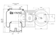 Mech, pneumaticke odpruzeni FEBI BILSTEIN 176792