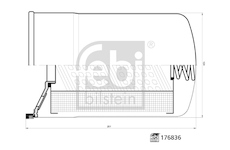 Filtr, pracovní hydraulika FEBI BILSTEIN 176836