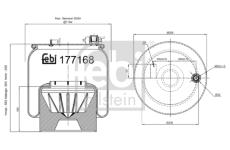 Mech, pneumaticke odpruzeni FEBI BILSTEIN 177168