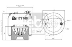 Mech, pneumaticke odpruzeni FEBI BILSTEIN 177169
